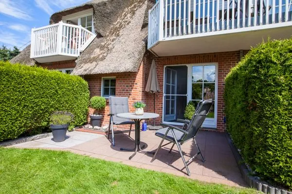 Terrasse  Hus op de Wurth Ferienwohnung Austernfischer