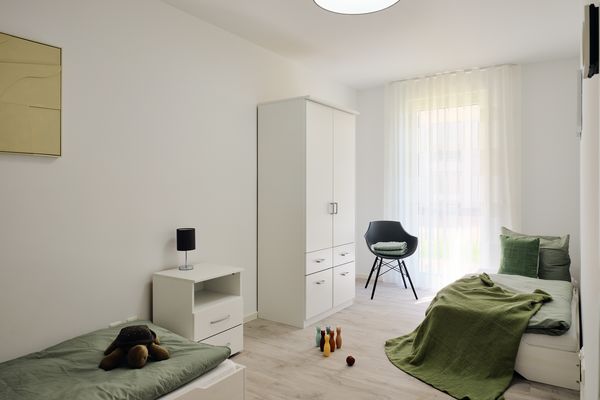  Apartment B 1 "Pine Hill Resort" Familienfreundlich mit eigenem Fahrradabteil Zirchow - Schlafzimmer