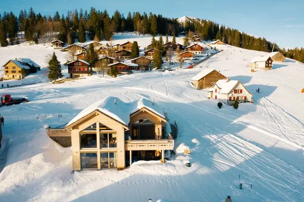 Vogelperspektive  Apartment Strohballenhaus