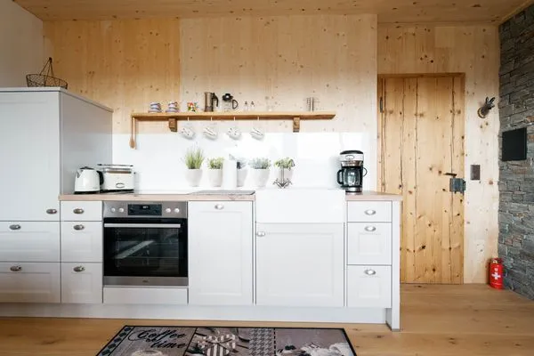 Küche / Küchenzeile  Apartment Strohballenhaus