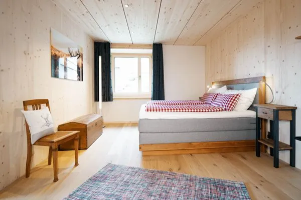 Schlafzimmer  Apartment Strohballenhaus