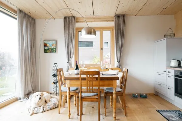 Küche / Küchenzeile  Apartment Strohballenhaus