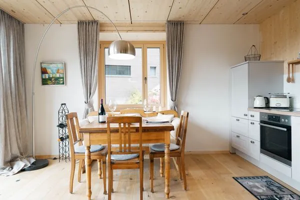 Küche / Küchenzeile  Apartment Strohballenhaus