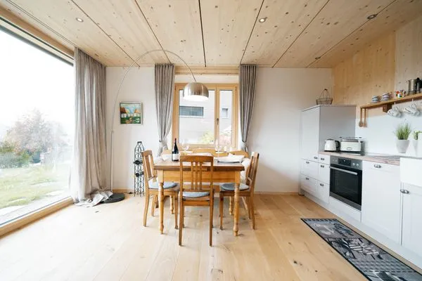 Küche / Küchenzeile  Apartment Strohballenhaus