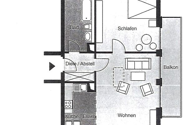  Appartementhaus Cubanzestraße 43 Fewo 31 Kühlungsborn-Ost - Grundriss