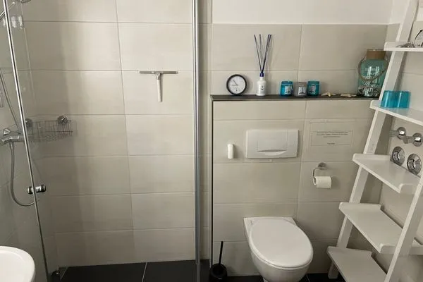 Badezimmer  Ferienwohnung Deichkrone