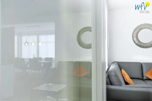 Wohnzimmer Haus Flinthörnweg Ferienwohnung Flinthome