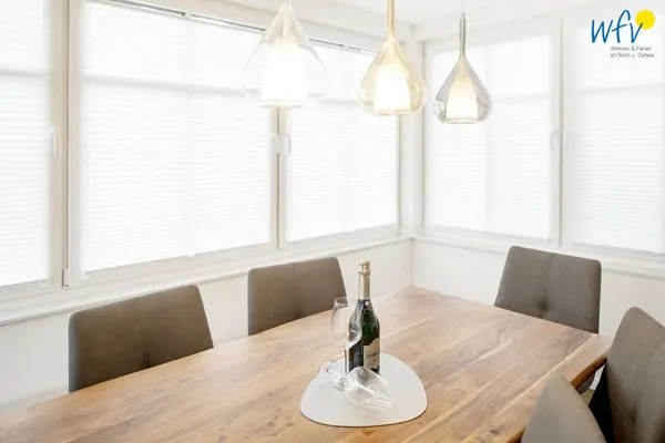 Essbereich Haus Flinthörnweg Ferienwohnung Flinthome