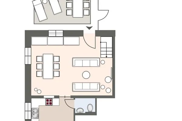 Alte Schule Westerhever Wasserkoog SPO Umland - Grundriss