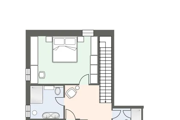 Alte Schule Westerhever Wasserkoog SPO Umland - Grundriss