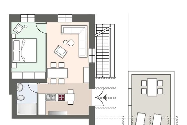 Alte Schule Westerhever Tholendorf SPO Umland - Grundriss