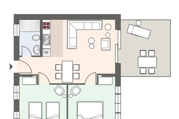 Alte Schule Westerhever Welt SPO Umland - Grundriss
