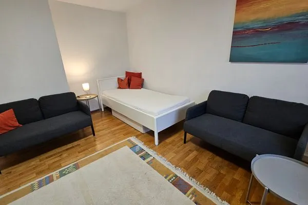 Wohnzimmer  Ferienwohnung "Amperschlucht"