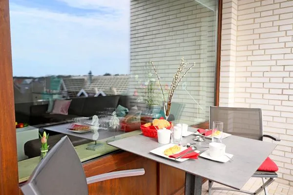 Balkon  Kjeirstr. 34, Whg. 17, Haus Atlanta, SeeTied