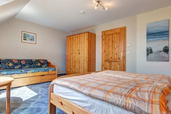 Schlafzimmer  Ferienhaus zur frischen Brise, Whg 02
