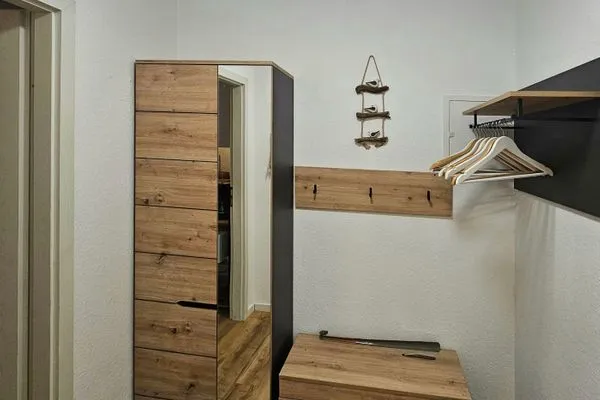 Wohnzimmer Residenz am Yachthafen Mann un Fru