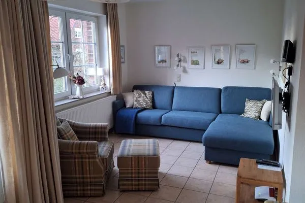 Wohnzimmer Luv und Lee Ferienwohnung Westerhever