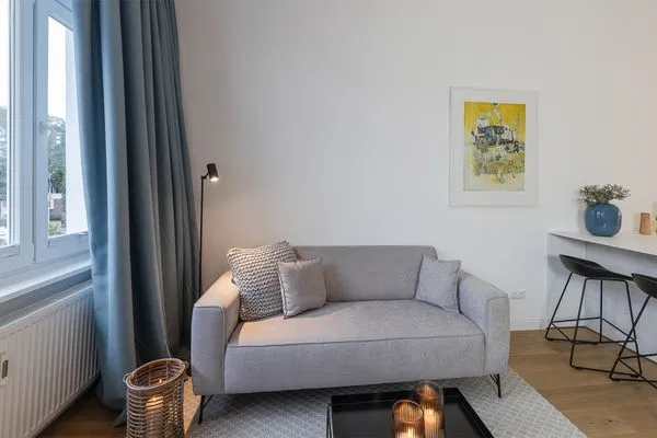 Wohnzimmer  Meerzeit - direkt am Strand mit Frühstücksmöglichkeit