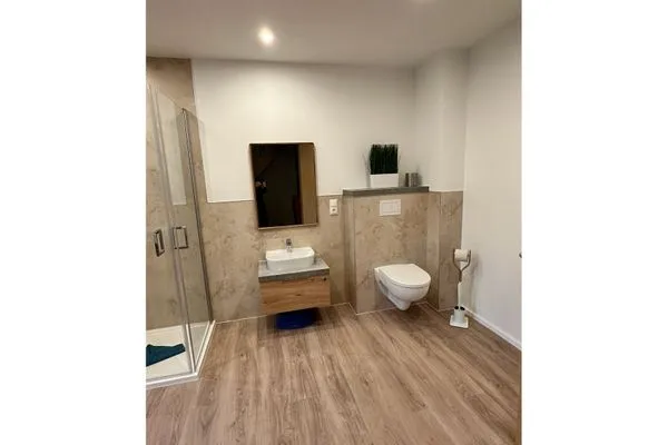 Badezimmer in der 1. Etage  Kuttels Koje