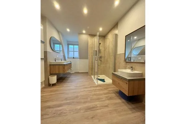 Badezimmer mit Dusche 1. Etage  Kuttels Koje