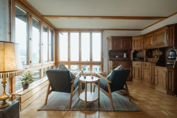 Wohnzimmer  Ferienhaus Daheim