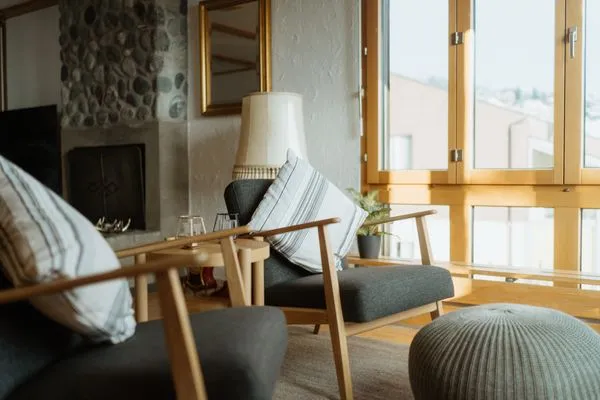 Wohnzimmer  Ferienhaus Daheim