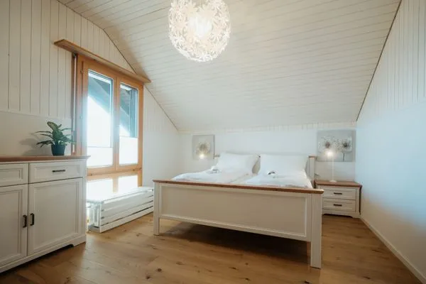 Schlafzimmer  Ferienhaus Daheim