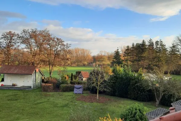 Gartenblick Landhaus am Meer Friesenstübchen