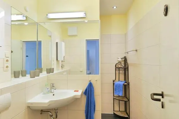 Badezimmer Haus Strandblick Ferienwohnung Meerblick 18