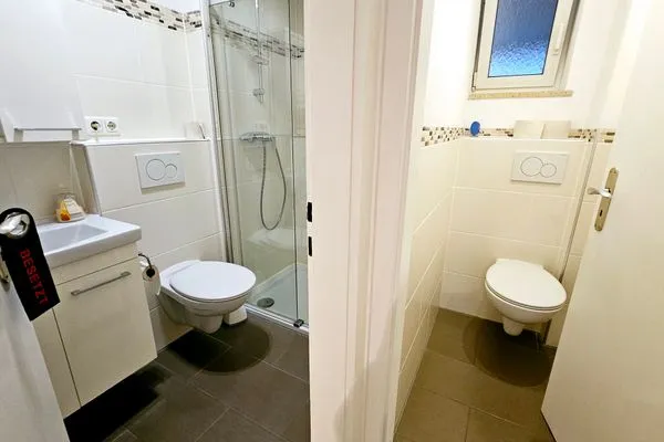 Badezimmer  Ferienwohnung "Ampermoos"