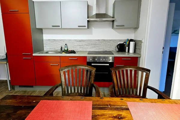 Küche / Küchenzeile  Ferienwohnung "Ampermoos"