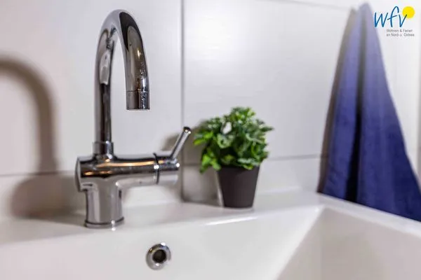 Badezimmer Haus Dünenrose Ferienwohnung Octopus