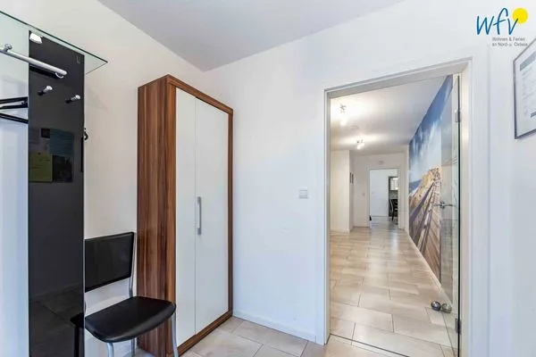 Eingang Haus Dünenrose Ferienwohnung Octopus