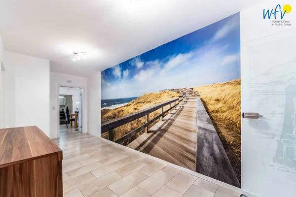 Flur Haus Dünenrose Ferienwohnung Octopus