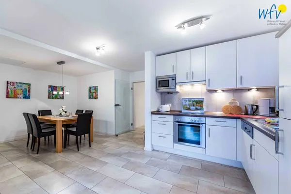 Wohnzimmer Haus Dünenrose Ferienwohnung Octopus