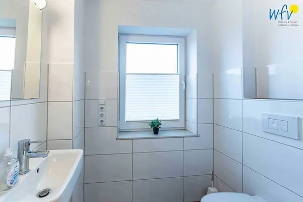 Badezimmer Haus Dünenrose Ferienwohnung Neptun