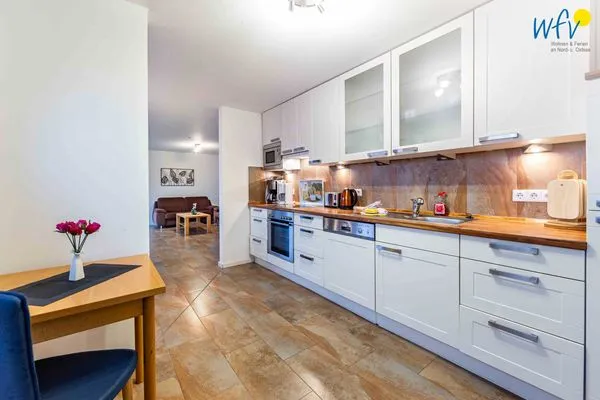 Küche / Küchenzeile Haus Dünenrose Ferienwohnung Neptun