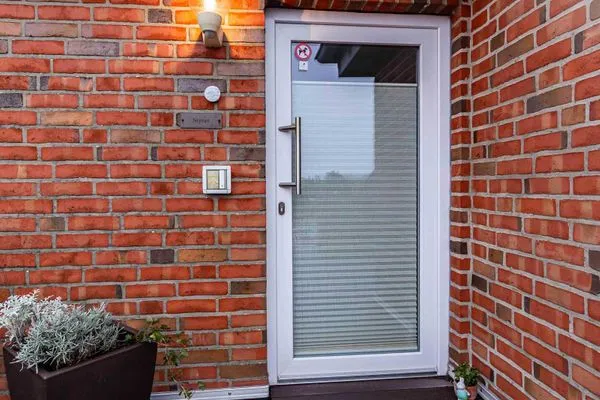 Fassade / Eingang Haus Dünenrose Ferienwohnung Neptun