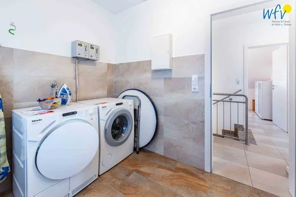 Badezimmer Haus Inseltraum Borkum Ferienwohnung Muschelsucher