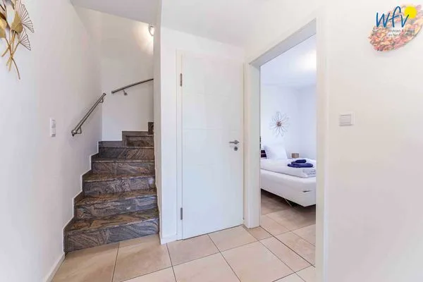 Schlafzimmer Haus Inseltraum Borkum Ferienwohnung Muschelsucher