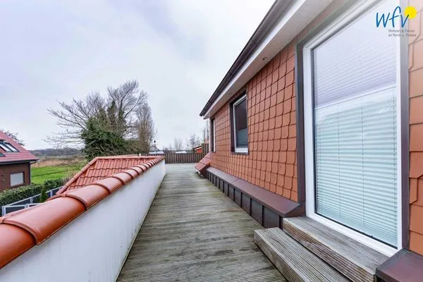 Terrasse Huus an de Tune Ferienwohnung Fidellapje