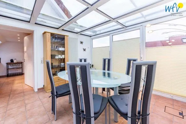 Terrasse Huus an de Tune Ferienwohnung Fidellapje