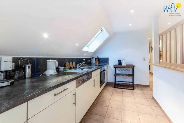 Küche / Küchenzeile Huus an de Tune Ferienwohnung Fidellapje