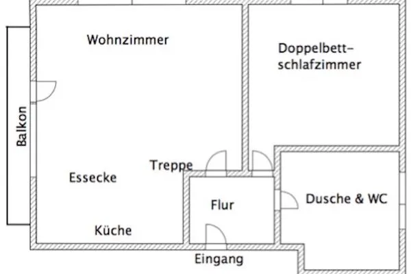 Grundriss  Achtern Diek App. 6