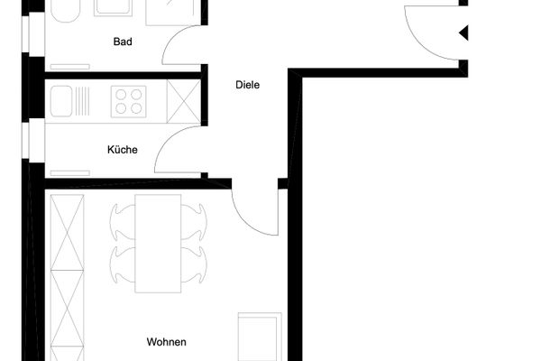  Haus Roseneck Wohnung 1 Norderney - Grundriss