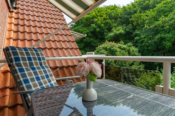  Haus Roseneck Wohnung 6 Norderney - Balkon