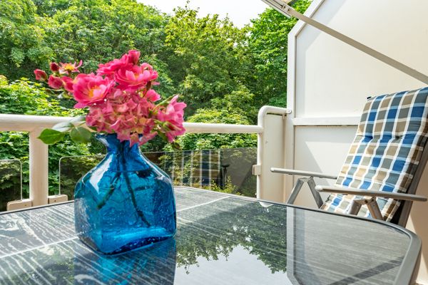  Haus Roseneck Wohnung 6 Norderney - Balkon