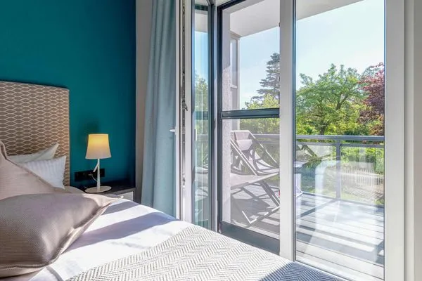 Ferienwohnung Kroonkieker Ostseebad Wustrow - ZweiWasser Alte Seefahrtschule Schlafzimmer  Kroonkieker