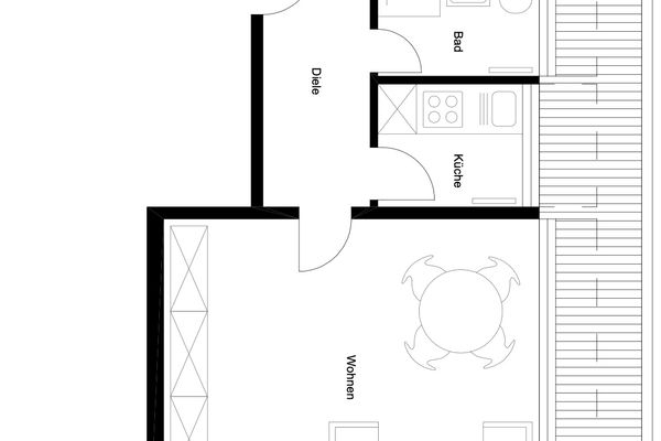  Haus Roseneck Wohnung 8 Norderney - Grundriss