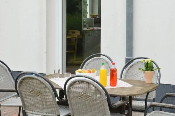 Terrasse Haus am Park Ferienwohnung 1